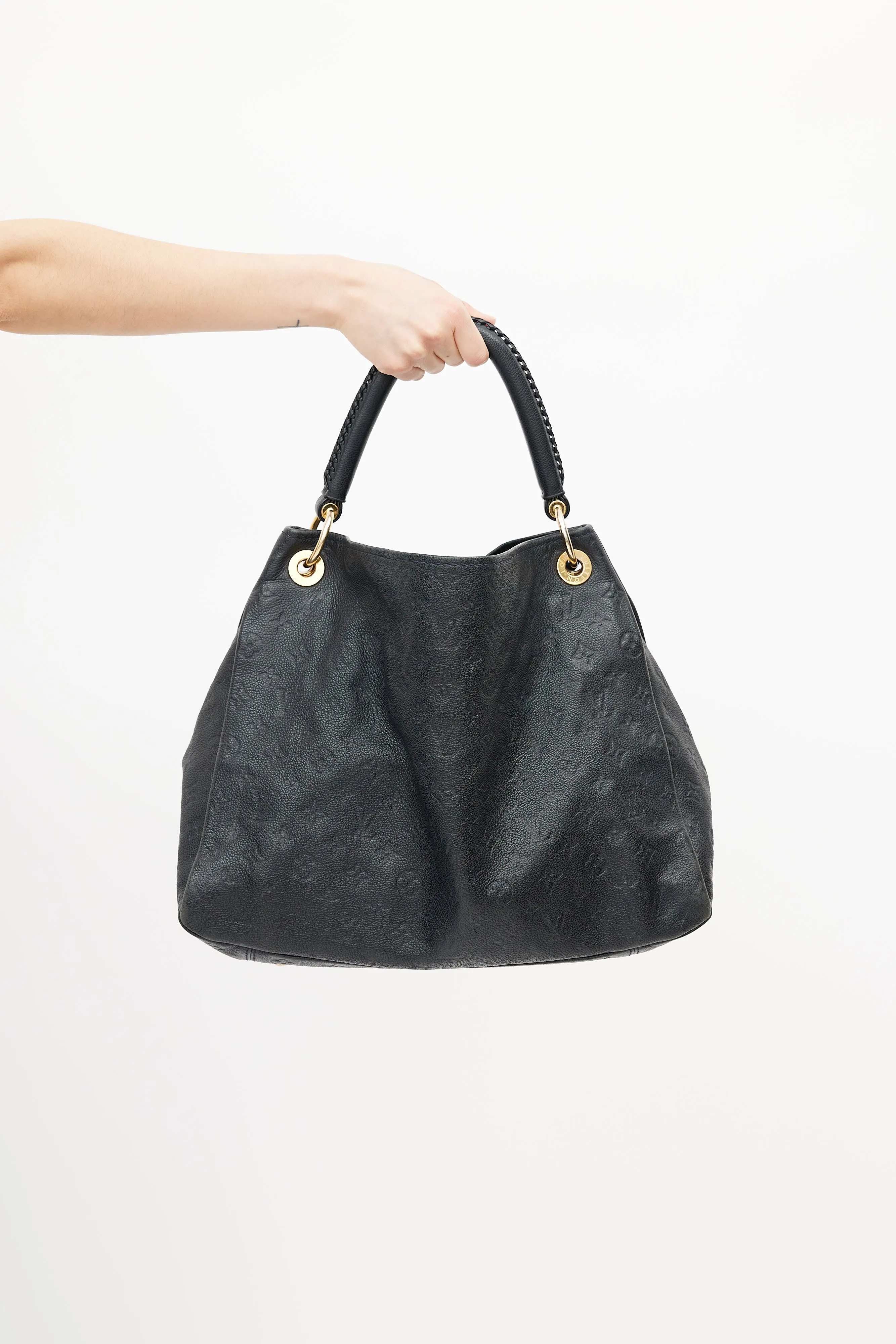 Black Artsy Monogram Empreinte Shoulder Bag
