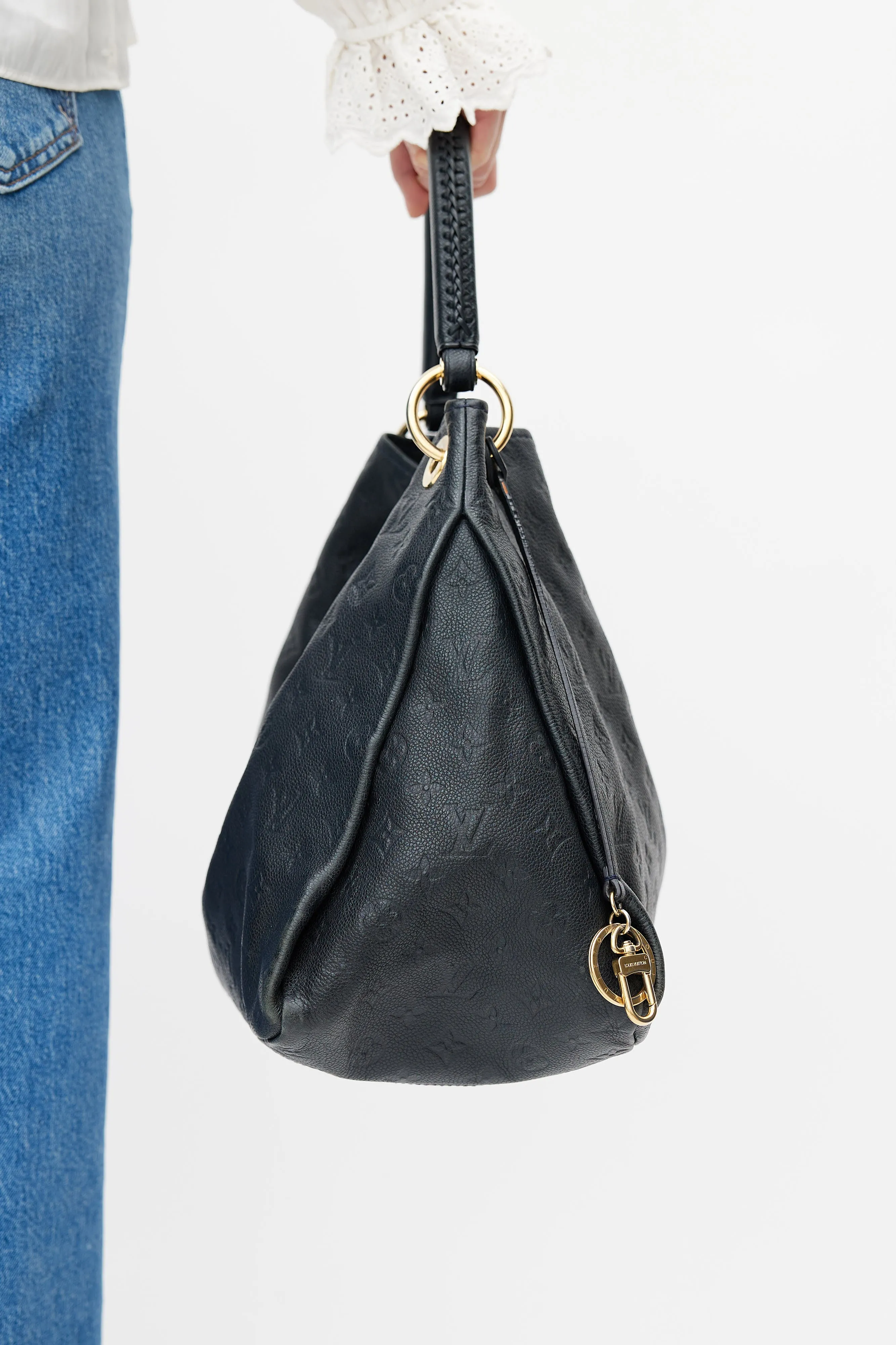 Black Artsy Monogram Empreinte Shoulder Bag