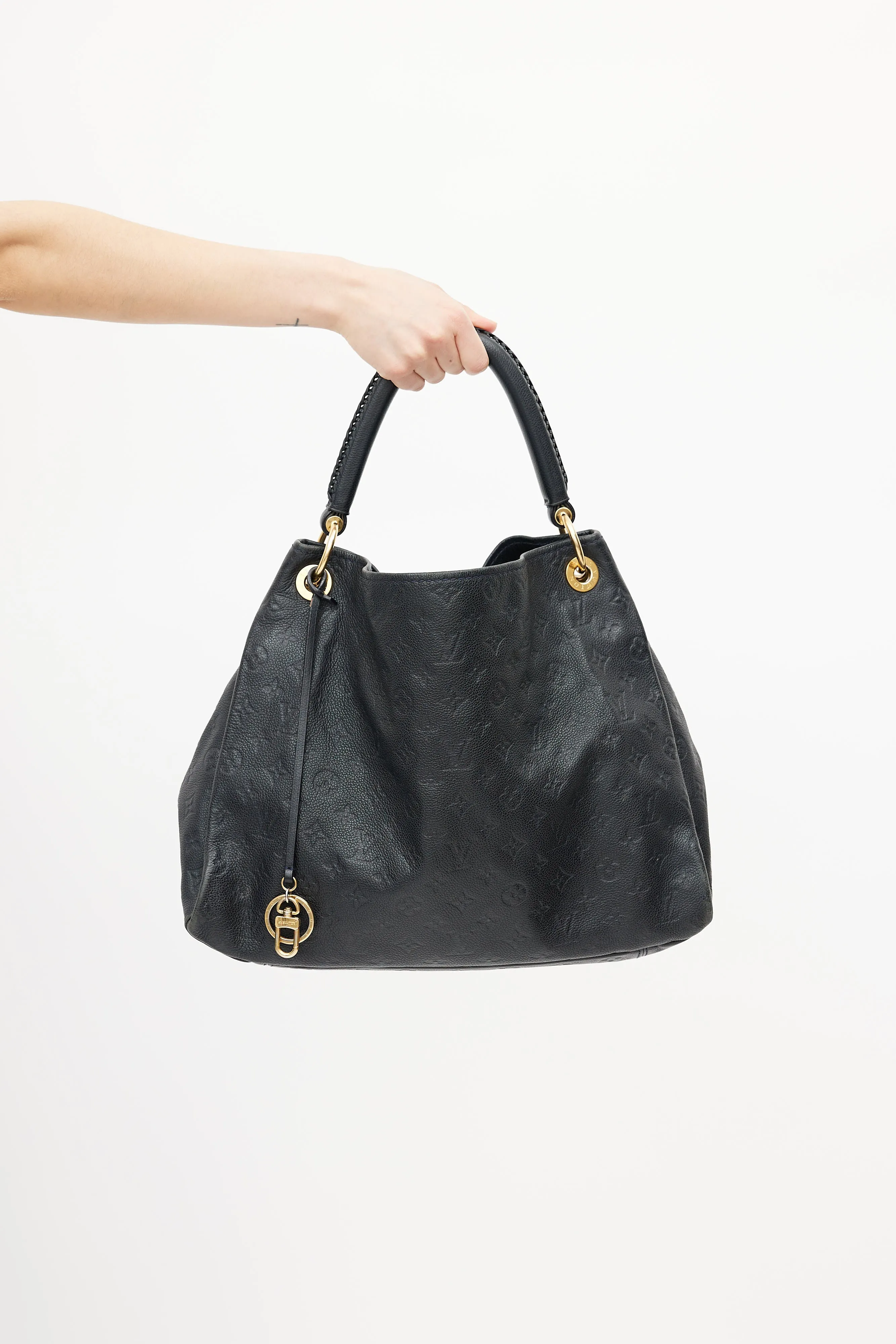 Black Artsy Monogram Empreinte Shoulder Bag