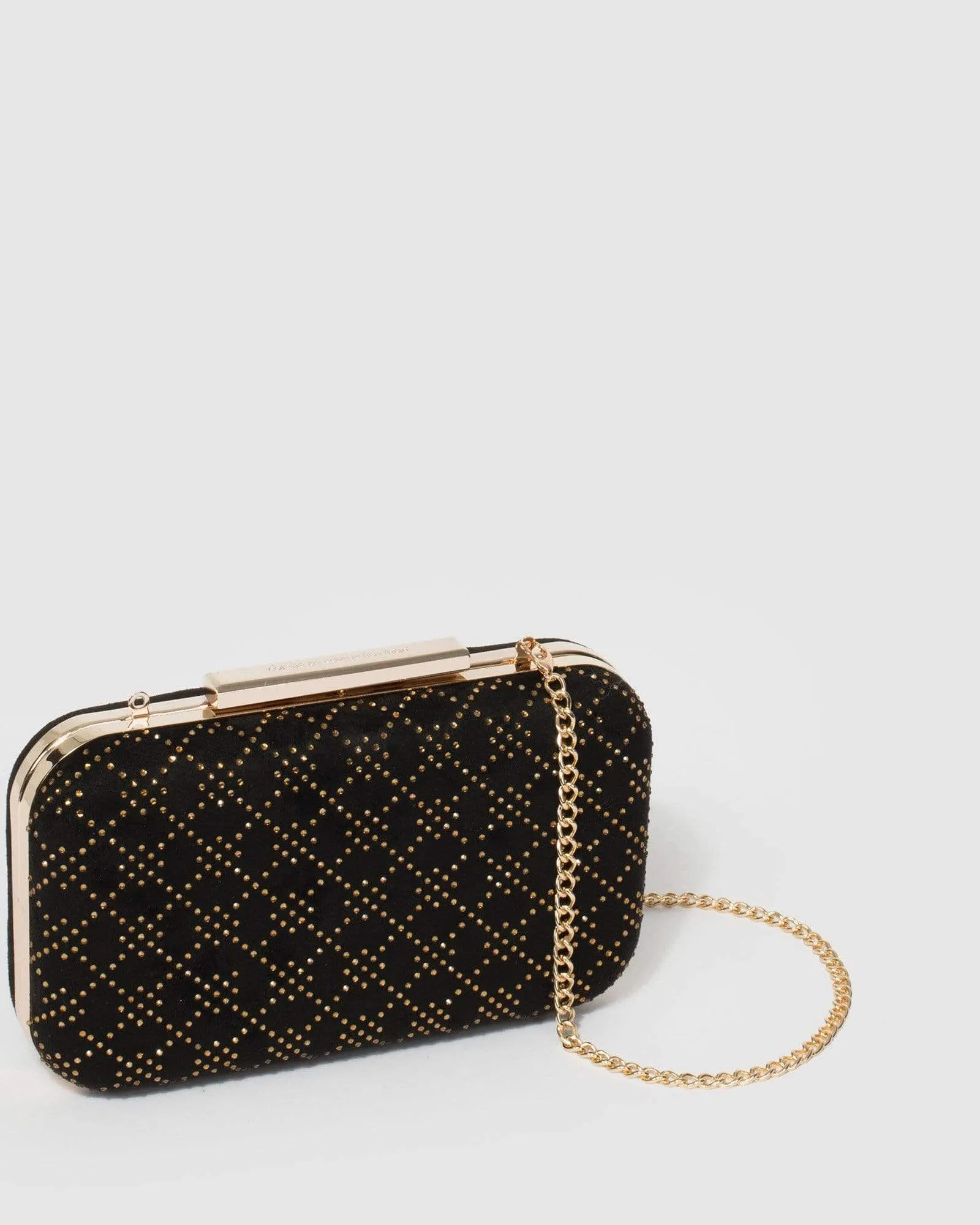 Black Becca Box Clutch Bag