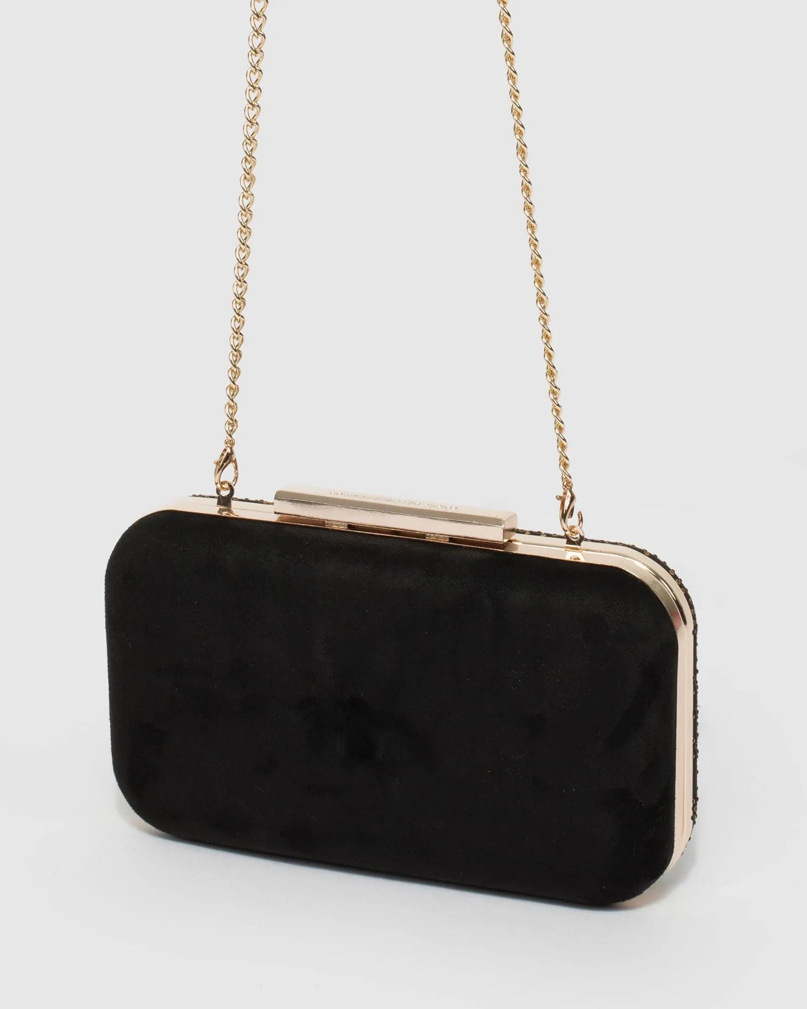 Black Becca Box Clutch Bag