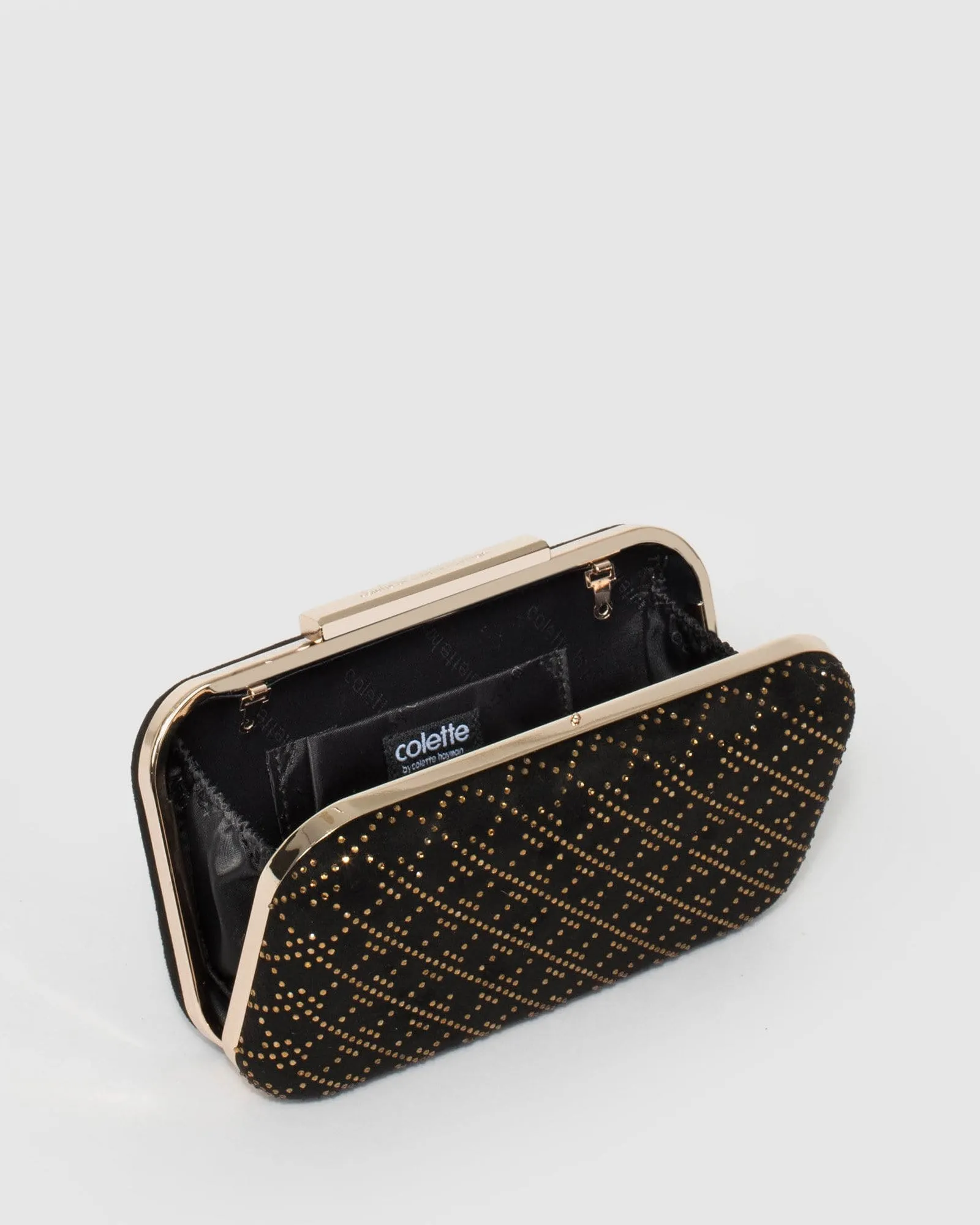 Black Becca Box Clutch Bag