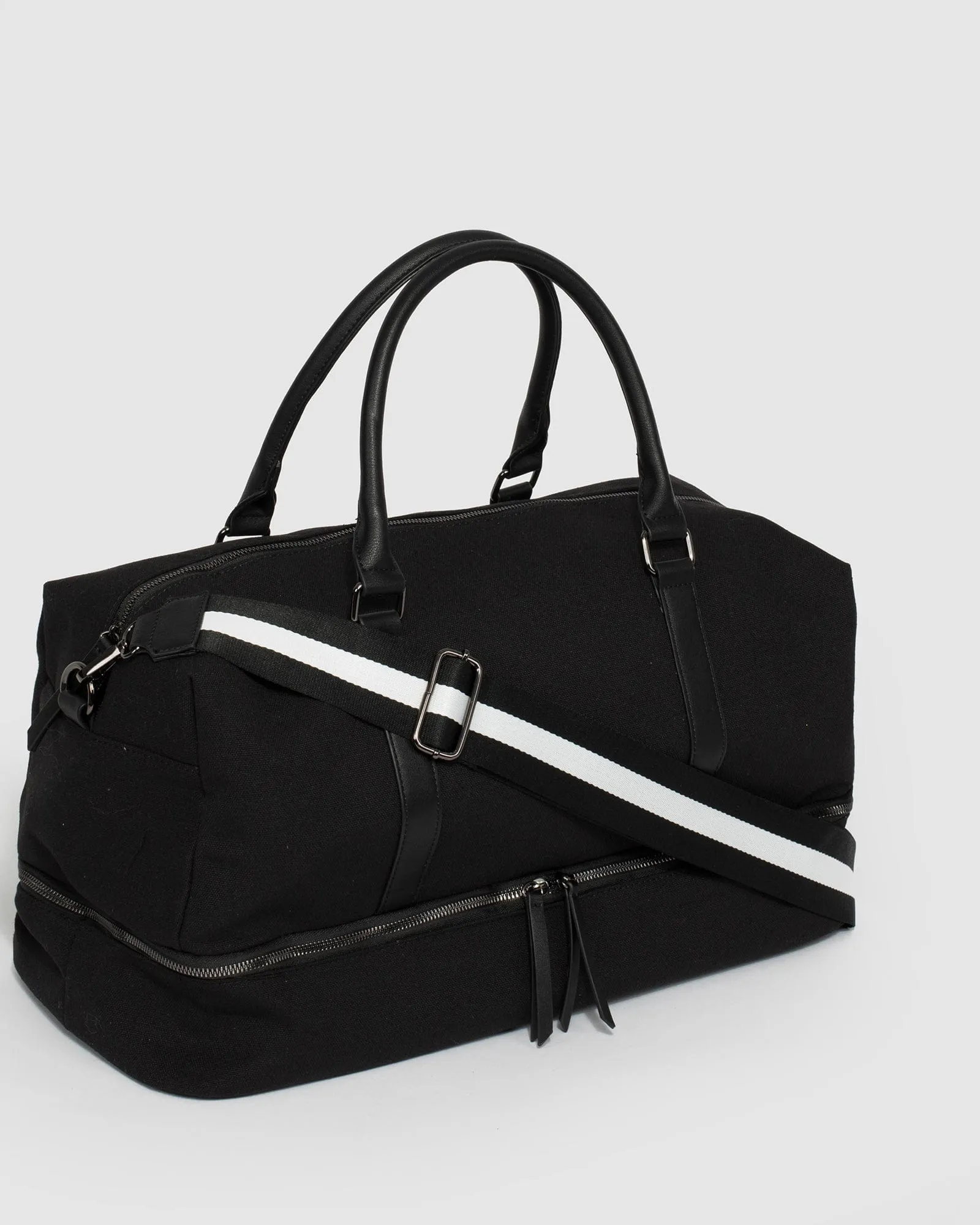 Black Hayman Webbed Weekender Bag