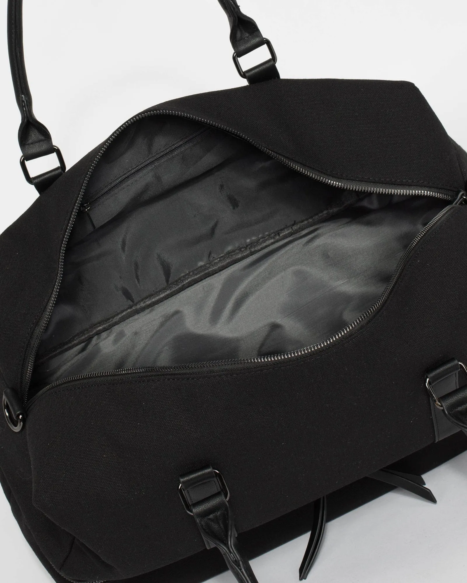 Black Hayman Webbed Weekender Bag