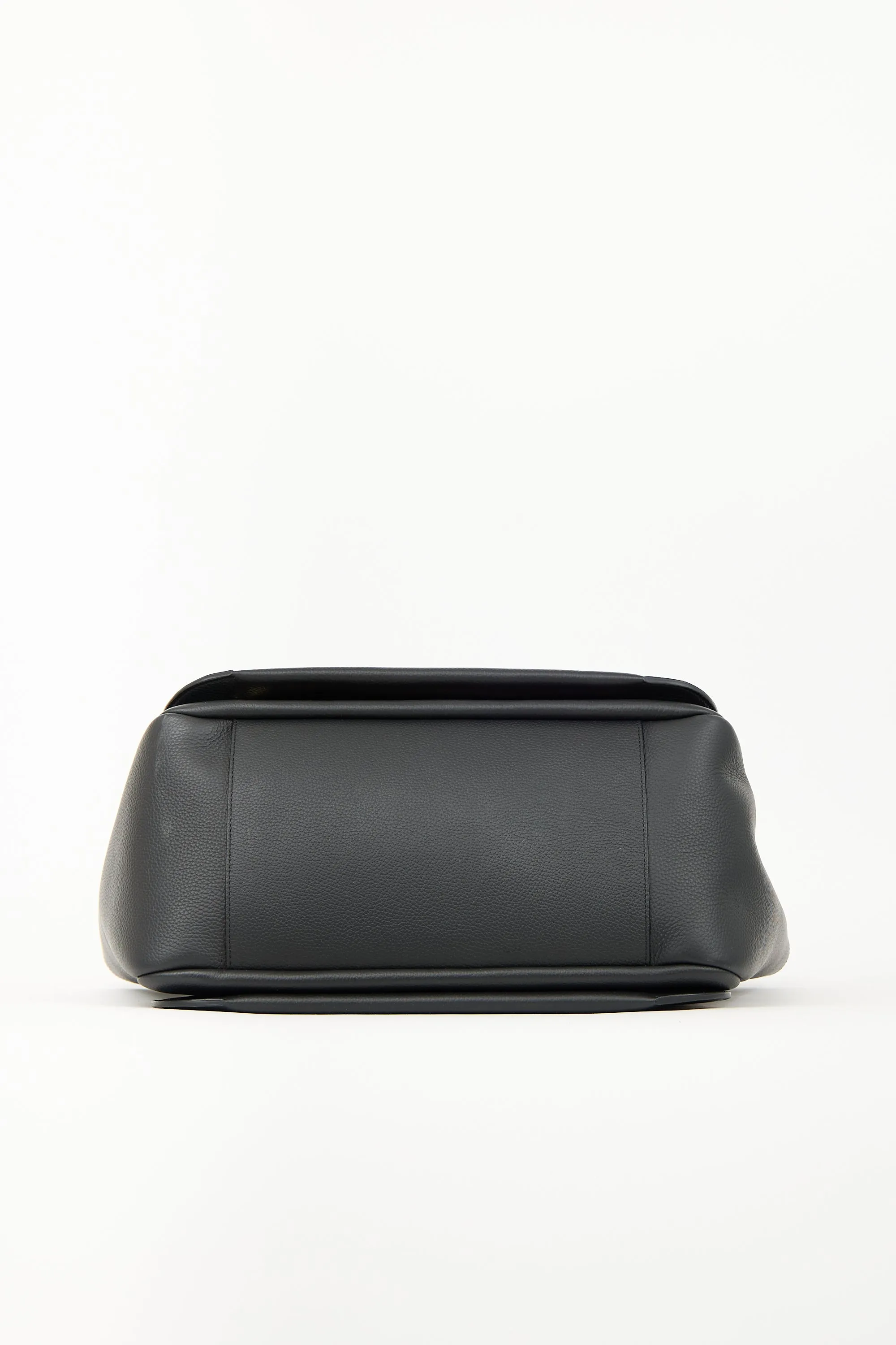 Black Leather Mila Satchel Bag