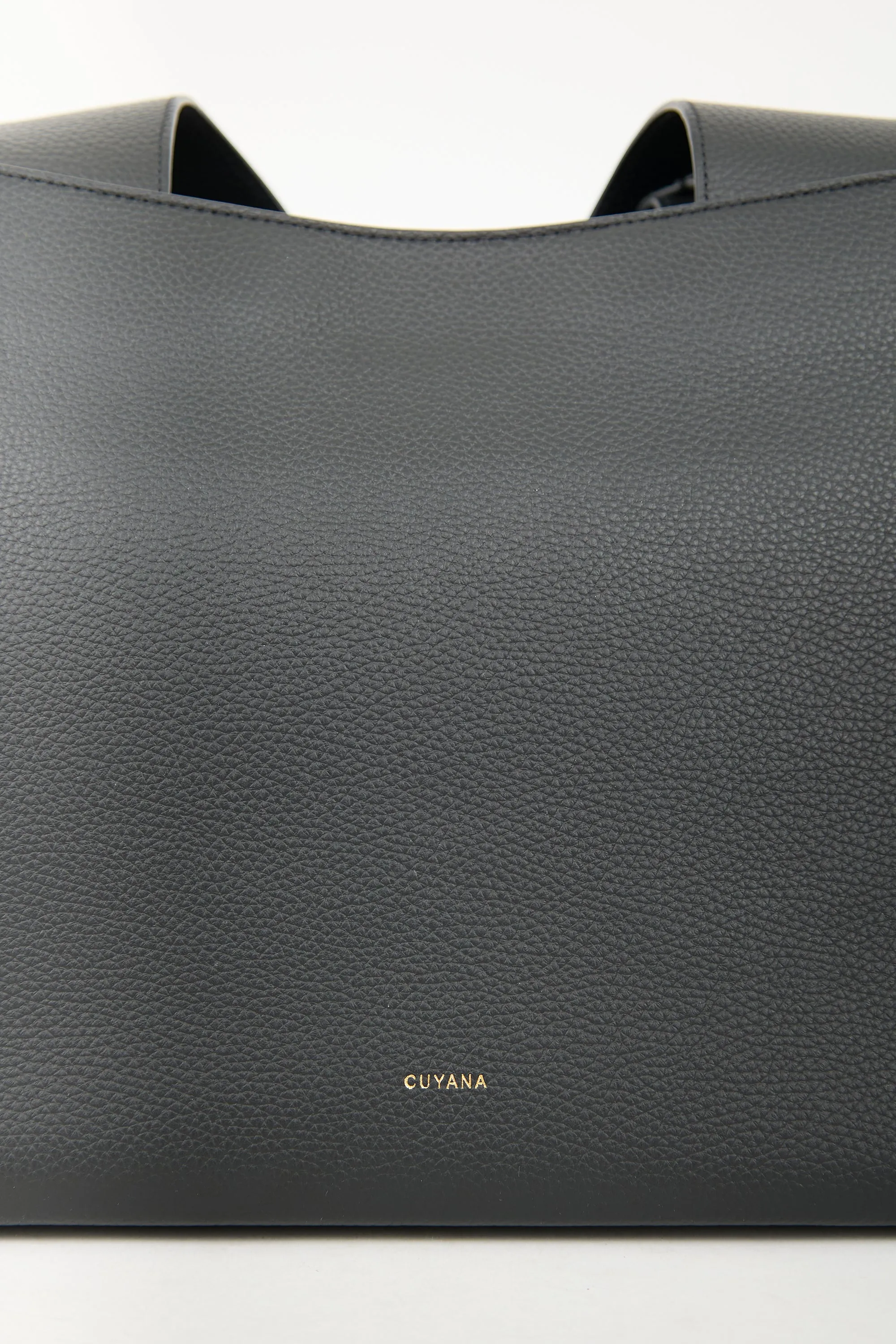 Black Leather Mila Satchel Bag