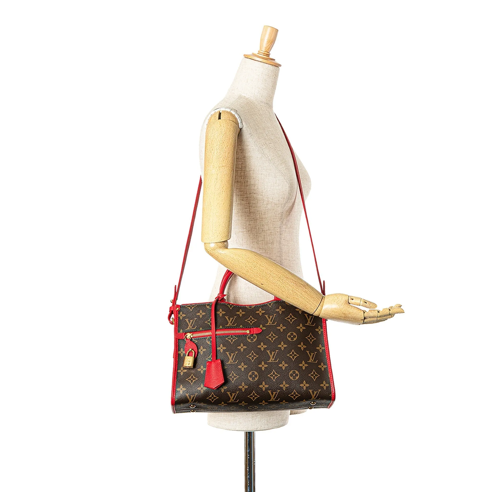 Brown Louis Vuitton Monogram Popincourt PM Satchel