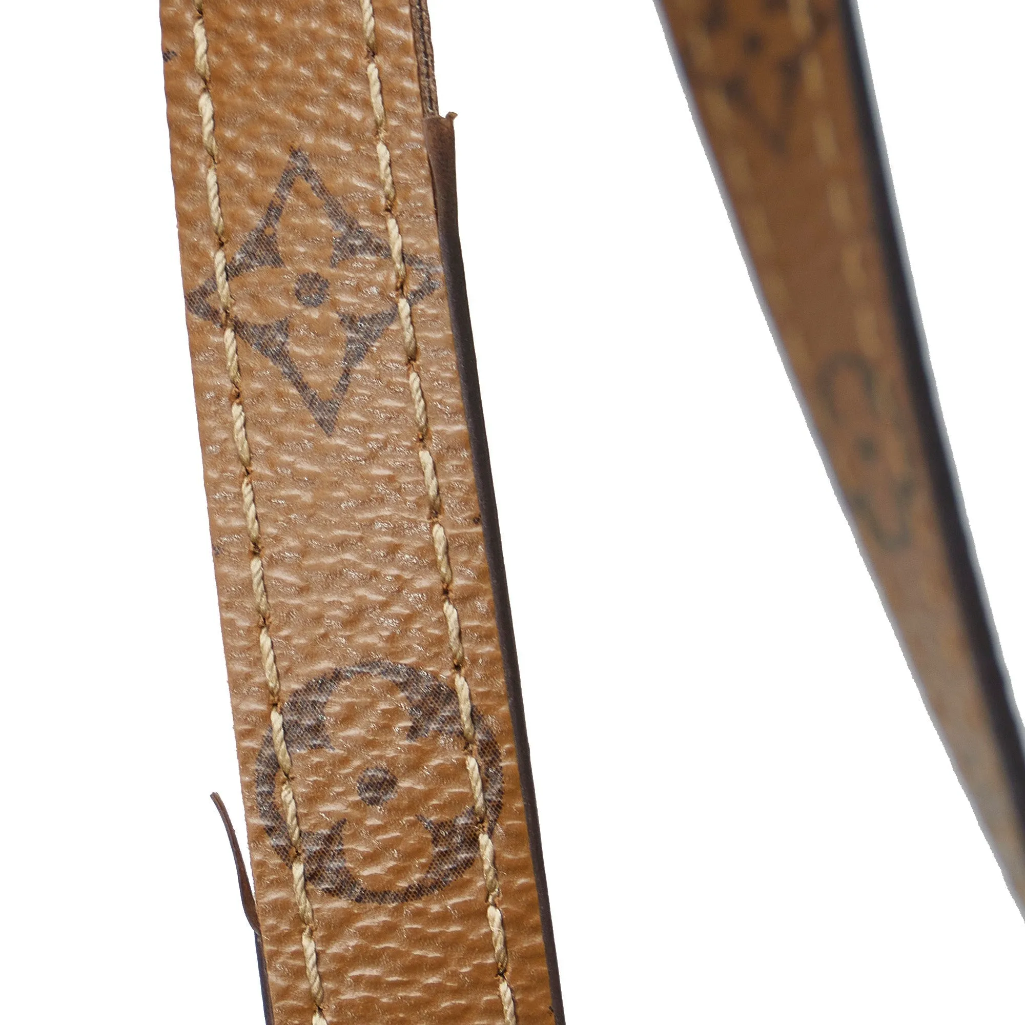 Brown Louis Vuitton Monogram Reverse OntheGo GM Satchel