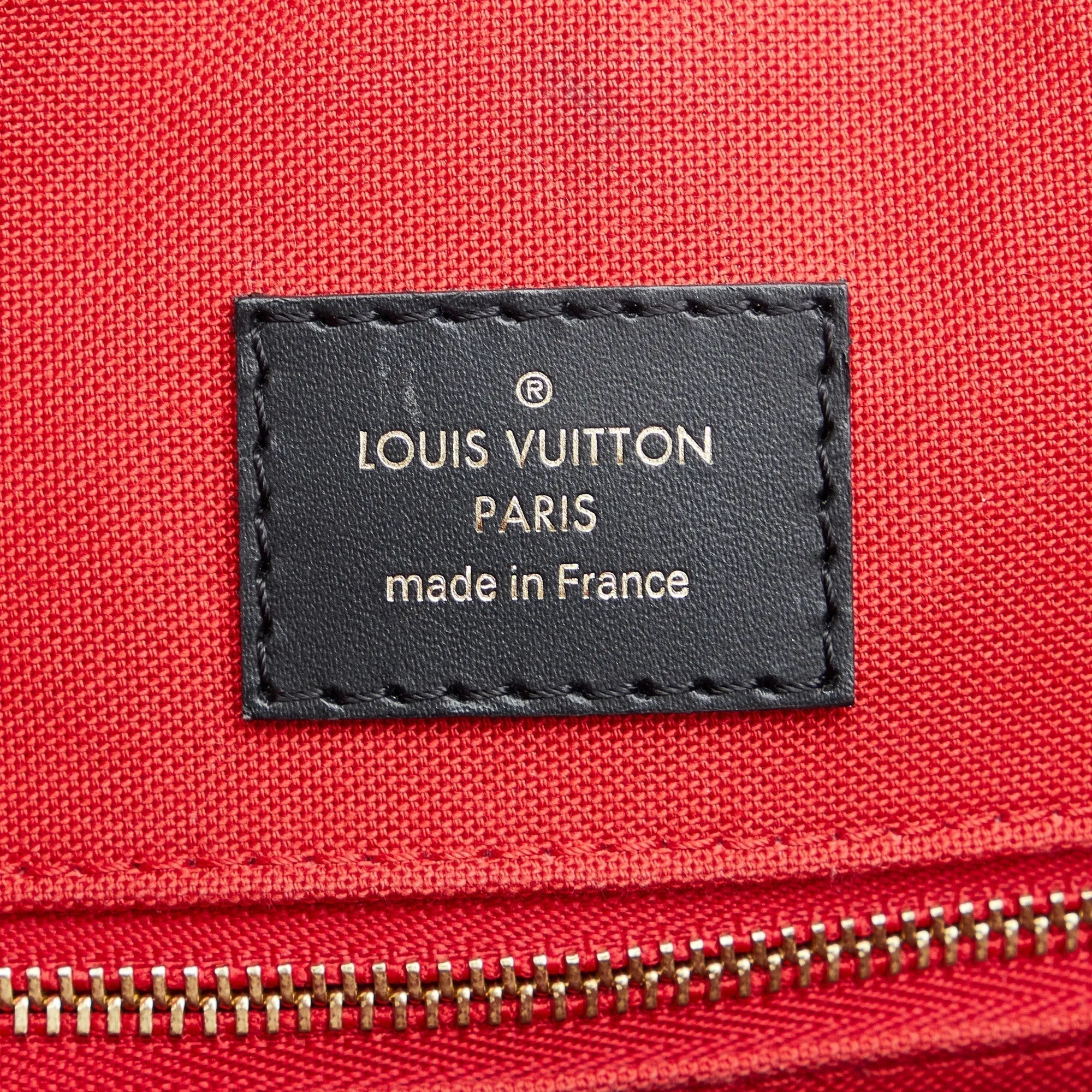 Brown Louis Vuitton Monogram Reverse OntheGo GM Satchel