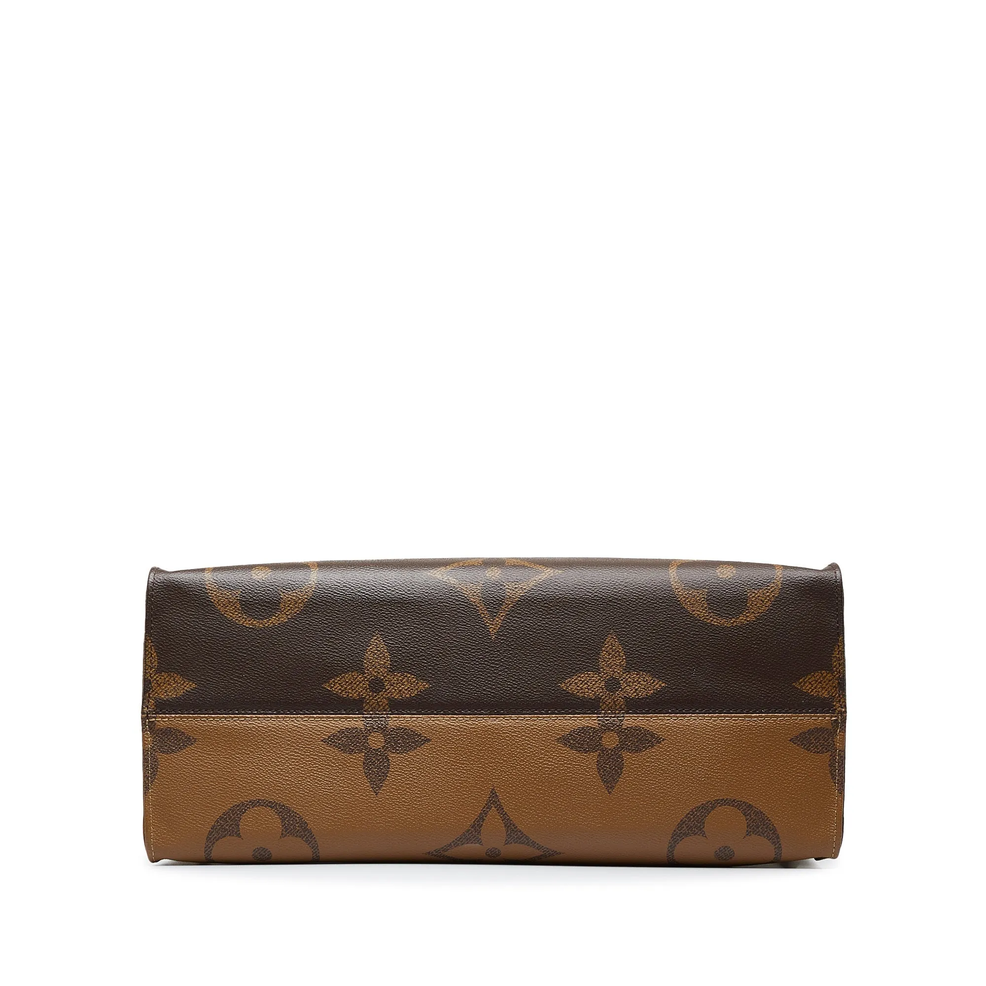 Brown Louis Vuitton Monogram Reverse OntheGo GM Satchel