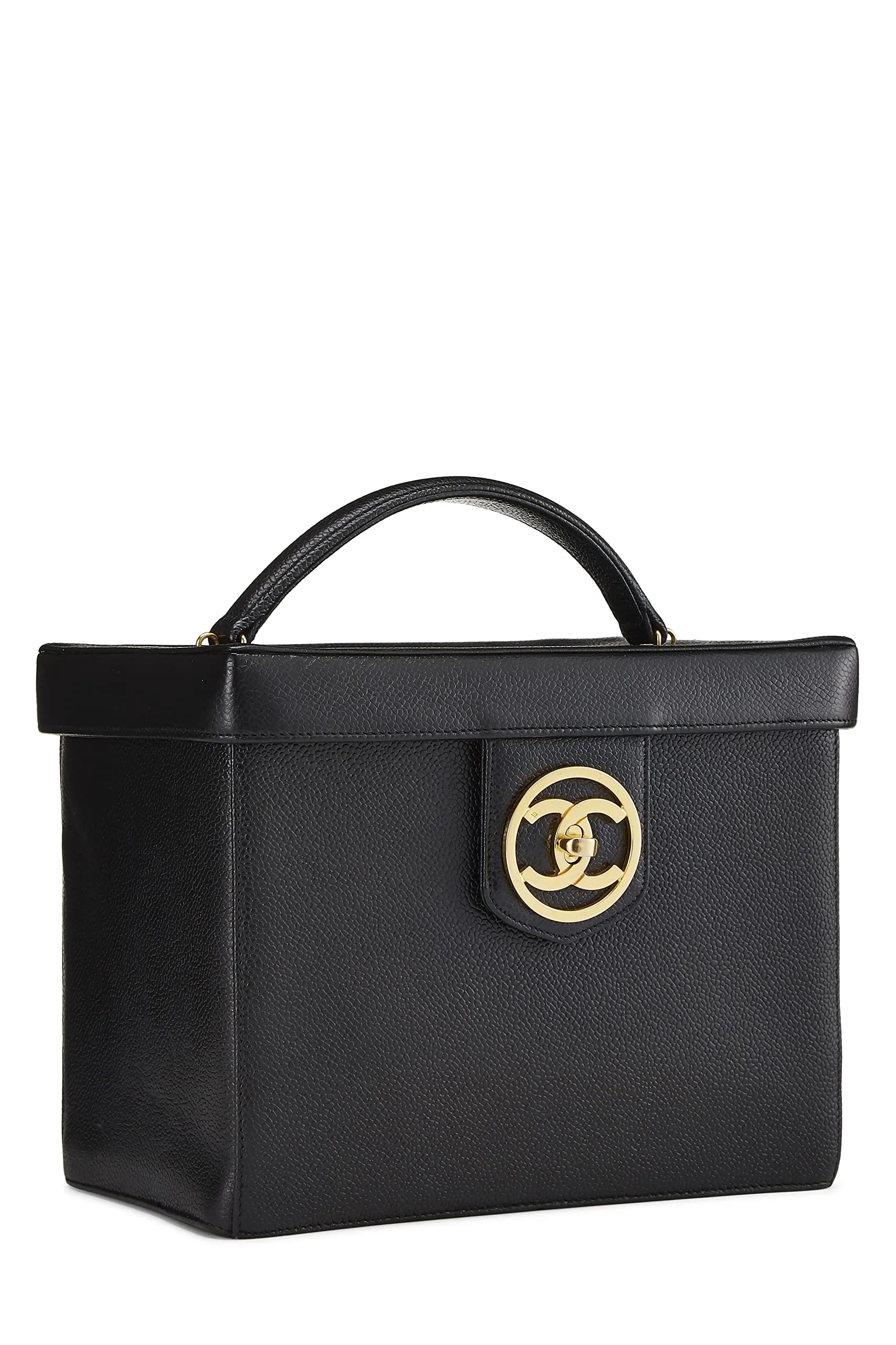 Chanel,  Black Caviar Vanity Large, Black