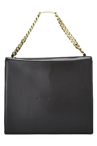 Chanel,  Black Lambskin 'CC' Flap Handbag, Black