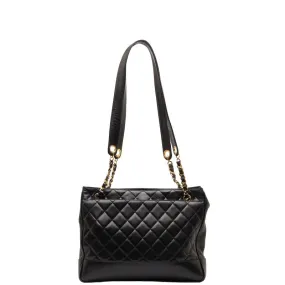 CHANEL COCOMARK BLACK GOLDEN Lambskinkin LADY CHANEL SHOPPING SHOPPING SHOPPING SHOPPING SHOPPING SHOPPING