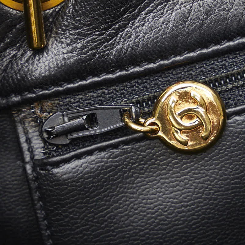 CHANEL COCOMARK BLACK GOLDEN Lambskinkin LADY CHANEL SHOPPING SHOPPING SHOPPING SHOPPING SHOPPING SHOPPING
