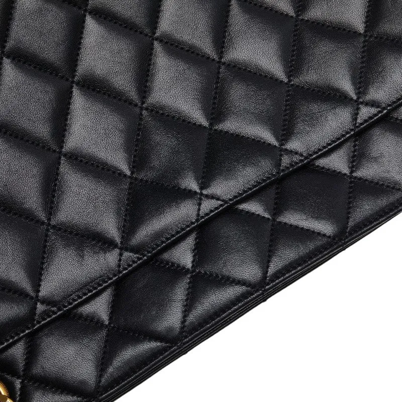 CHANEL COCOMARK BLACK GOLDEN Lambskinkin LADY CHANEL SHOPPING SHOPPING SHOPPING SHOPPING SHOPPING SHOPPING