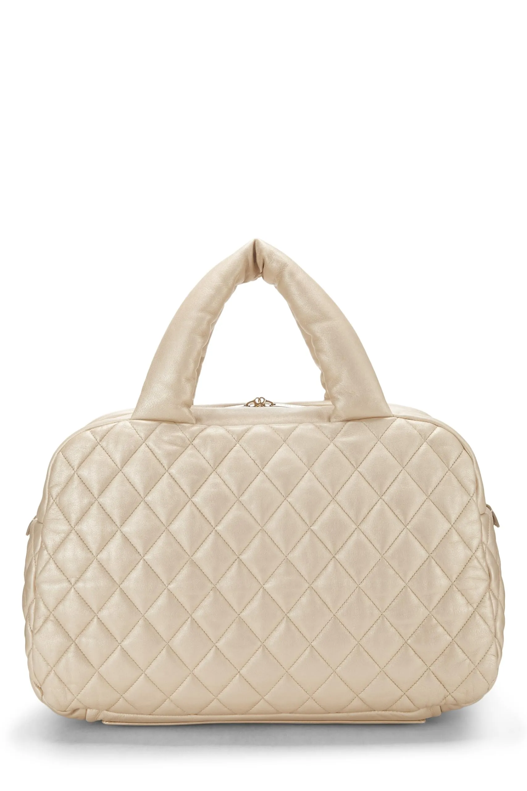 Chanel,  Gold Leather Coco Cocoon Bowling Bag, Gold