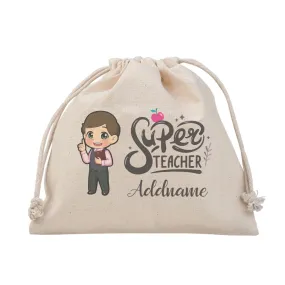 Chibi Super Teacher Chinese Male Teacher Satchel