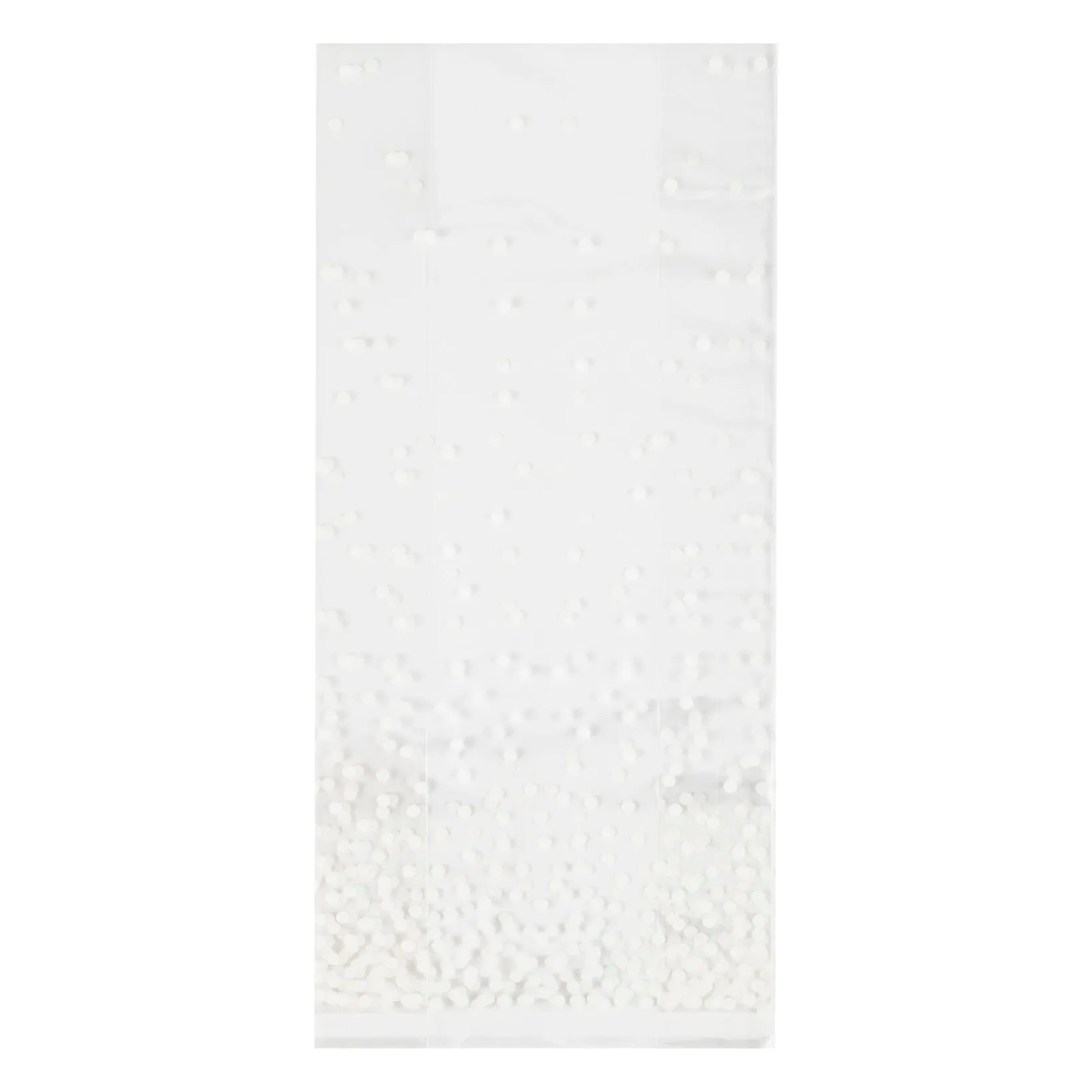 Clear White Polka Dot Party Bags (10 Pack)