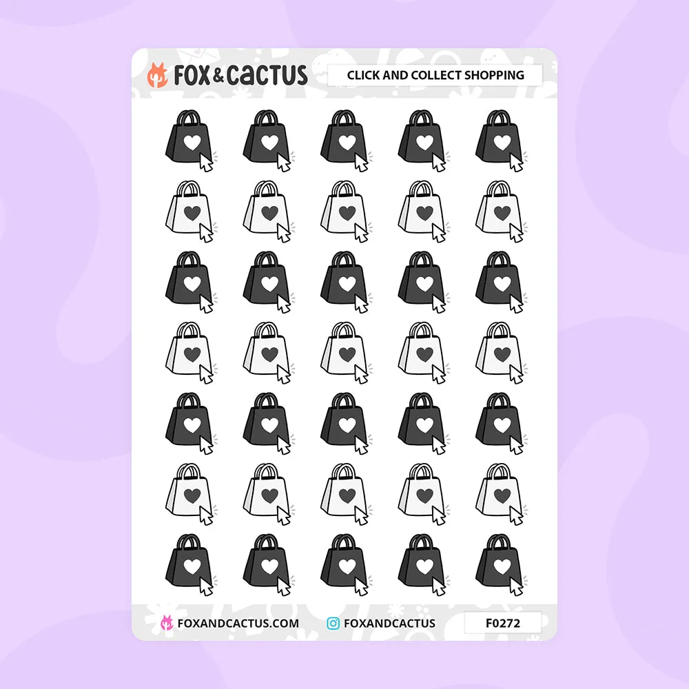 Click and Collect Shopping Stickers