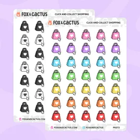 Click and Collect Shopping Stickers