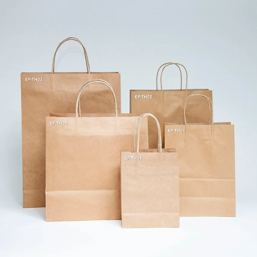 Ecopack Small/Accessory Twisted Handle Paper Bags (1 Pack/25 Bags)