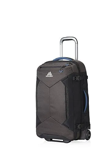 Gregory Mountain Products Split-Case 22 Inch Roller Duffel Bag, Slate Black, 22"