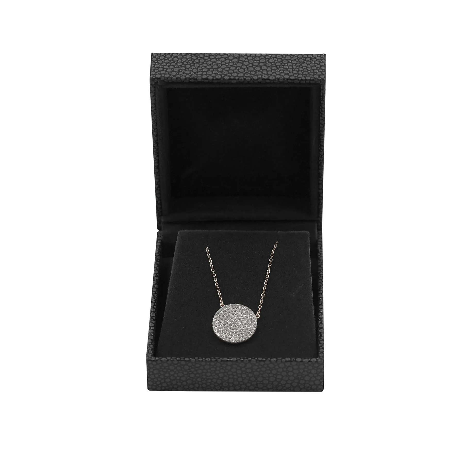 Grey Shagreen Embossed Box