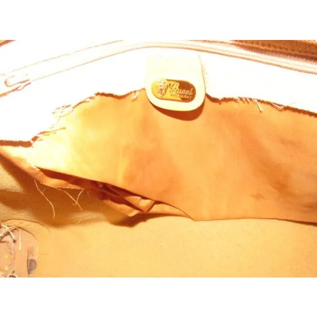 Gucci Boston Bag Guccissima Canvasleather Two Way Brown Micro G Print Leathercoated Canvas Satchel