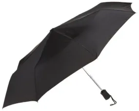 Lewis N. Clark Compact & Lightweight Travel Umbrella Opens & Closes Automatically, Black, One Size