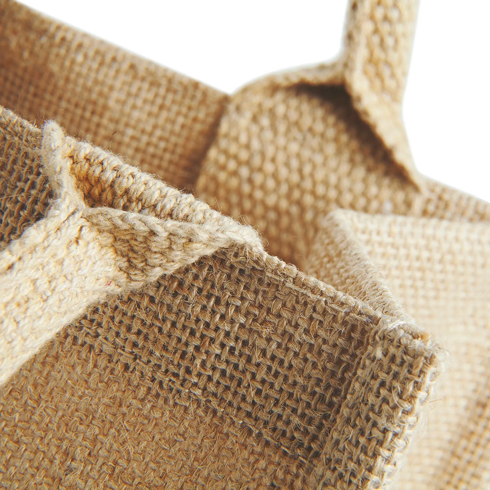 Medium Size Burlap Jute Tote Bags in Bulk, Set of 12