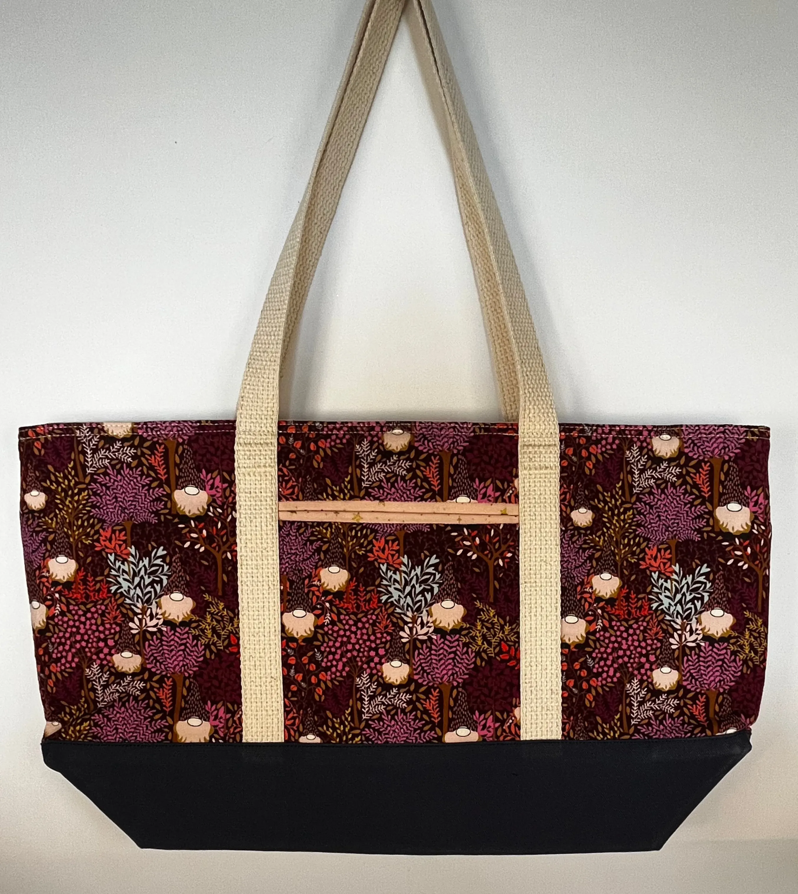 Medium Tote - Maroon Gnomes