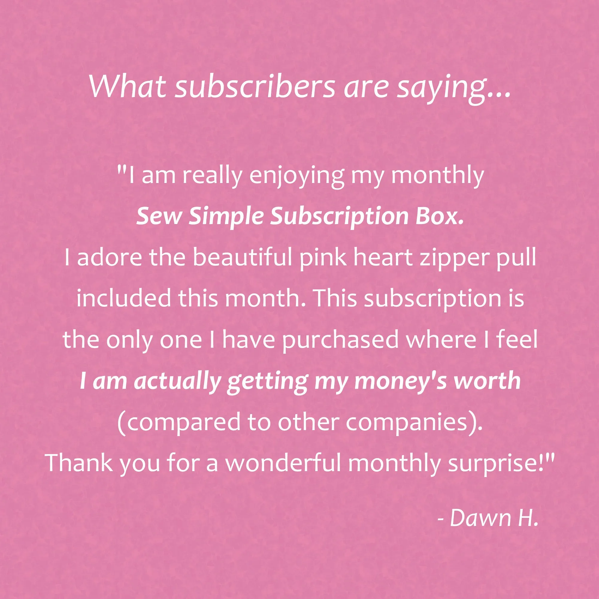 Sew Common Subscription Box
