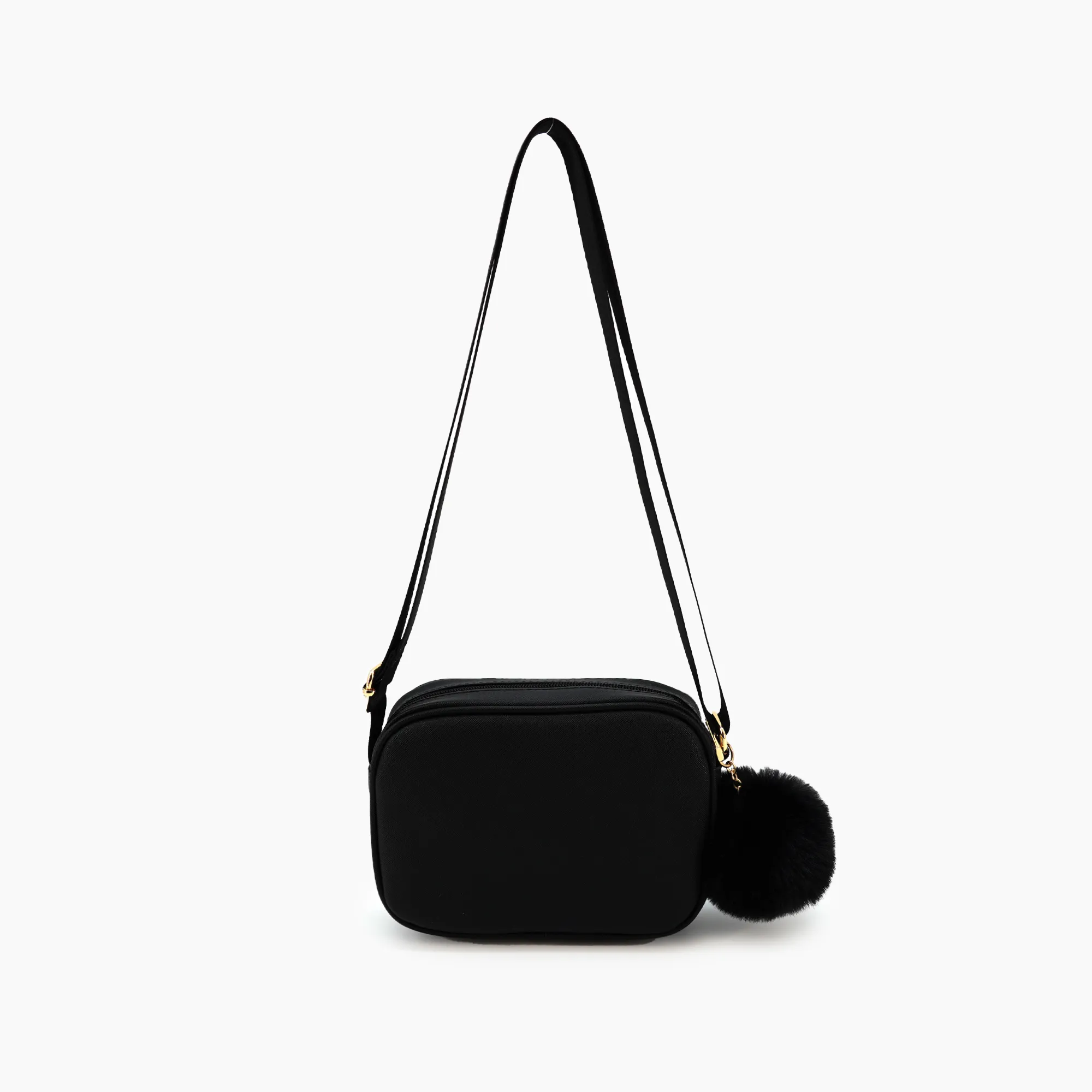 Skyler Compact Black Crossbody Bag
