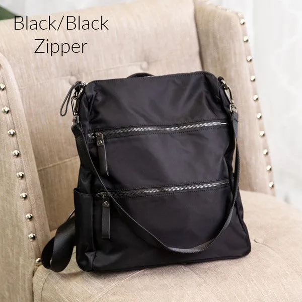 Stylish Sleek Convertible Handbag Tote Backpack