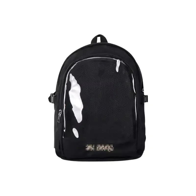 Uakiss Pink Backpacks for Women Fashion College Style Transparent Lolita Jk Casual Backpacks Original Y2k Harajuku Female Ita Bag