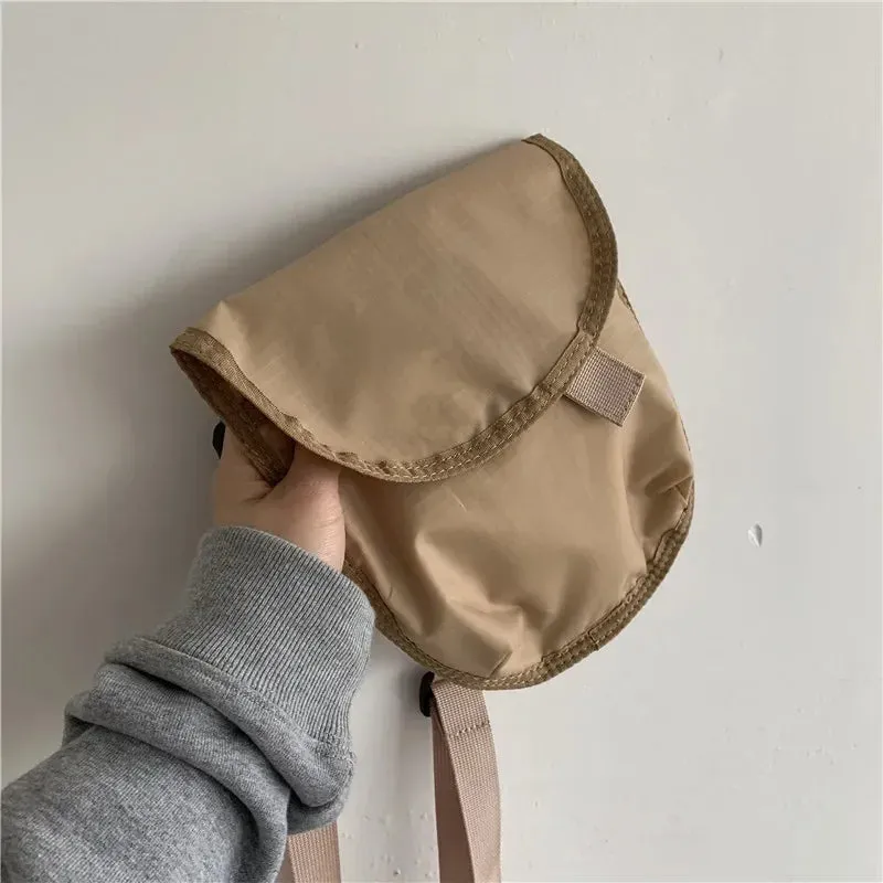 UAKISS  - Youda Winter Canvas Bag for Women Phone Coin Small Square Pouch Fashion Retro Diagonal Bags All-match Nylon Shoulder Pack