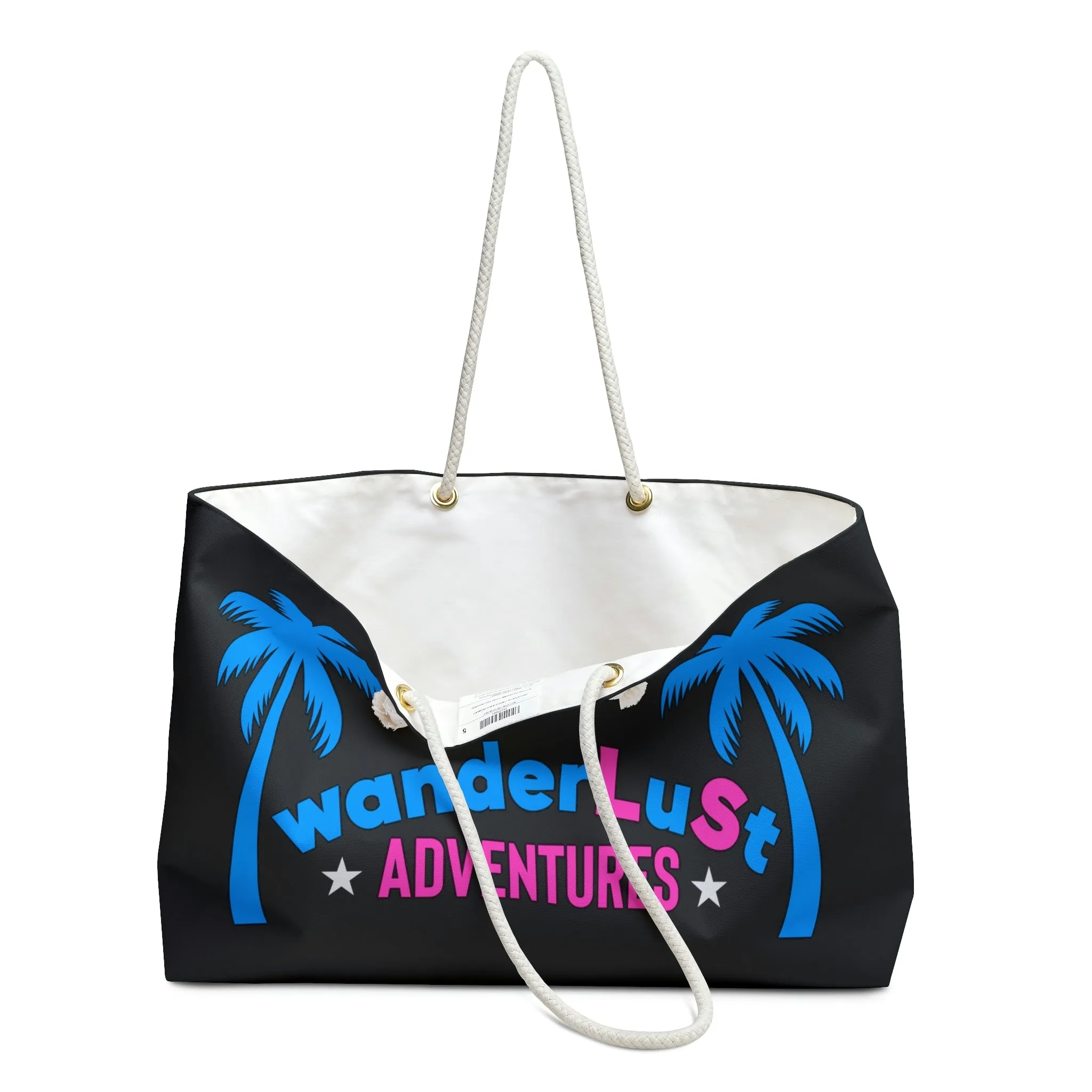 wanderLuSt ADVENTURES Black Weekender Lifestyle Beach Travel Bag