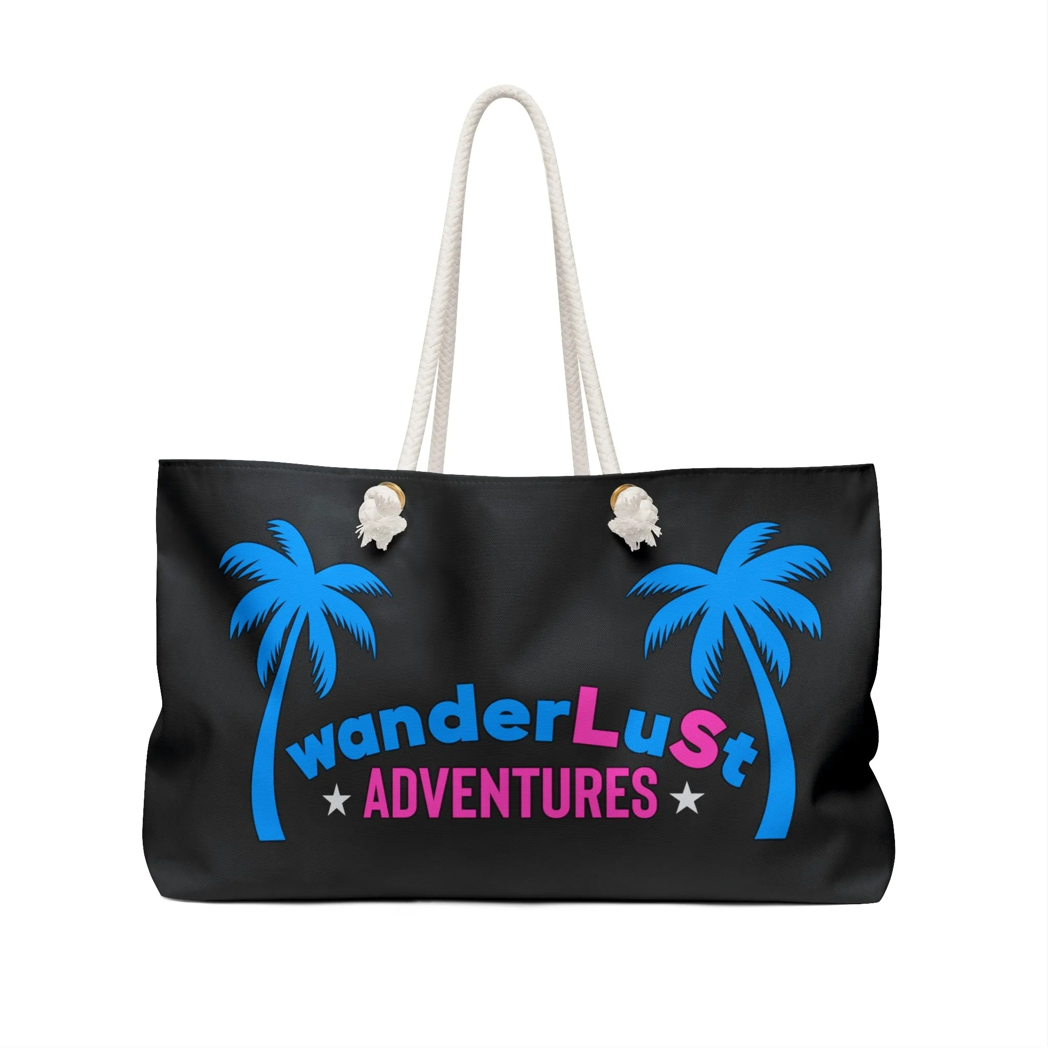 wanderLuSt ADVENTURES Black Weekender Lifestyle Beach Travel Bag